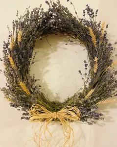 Dried Lavender & Wheat Wreaths