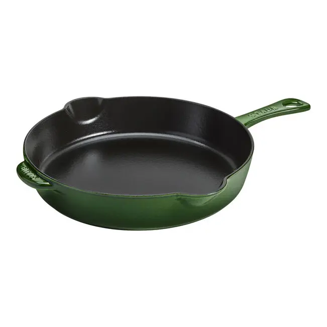 STAUB Enameled Cast Iron Skillet, 11-inch Traditional Style, Made in France STAUB Enameled Cast Iron Skillet, 11-inch Traditional Style, Made in France