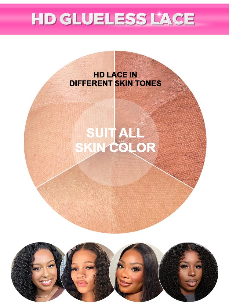 CurlyMe Pre-Bleached Wear Go Yaki Straight 7x5 Pre-cut HD Lace Closure Wig Pre plucked Natural Black Shipping in 24H