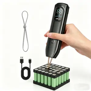 Handheld Battery Spot Welder, Auto & Manual Dual Mode, for 18650 Batteries, Nickel Tape, Iron Sheets, 11-Tier Adjustment, USB PD Charging