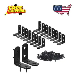 18PCS L Bracket Corner Bracket, Stainless Steel L Brackets (1.57x1.57 in)