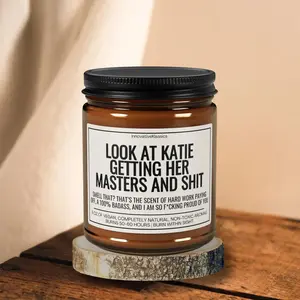 Masters Degree Gift, Graduation Candle, Graduation Gift Box, Funny Candle, Graduation Gift Basket, Masters Graduation, Niece Graduation