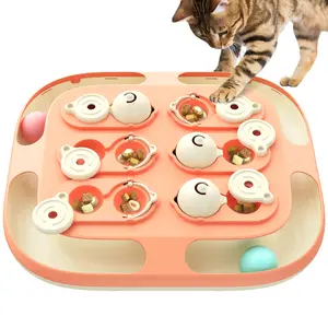 KADTC 2 Ways to Play Large Size Cat Treat Puzzle Toy U.S. Brand & Design Tracking Balls For Indoor Cats Puzzles Feeder Kitten Stimulating Enrichment Slow Feeding Toys Interactive Brain-Teasing Game