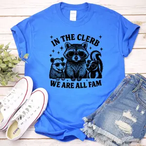 We Are All Fam Graphic Tshirt, Funny Graphic Tee Unisex Apparel, Relaxed Fit, Soft Print