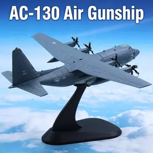 1/200 Scale Lockheed AC-130 Air Gunship Airplane Model Military Aircraft Diecast Models 02
