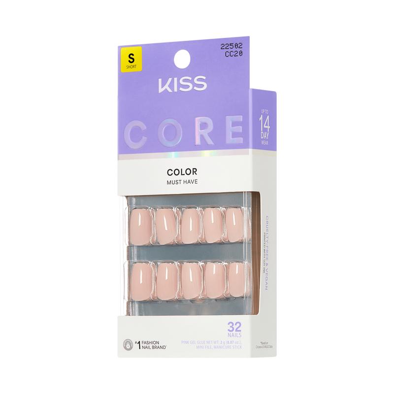 KISS CORE Color Press On Glue Nails - Aesthetic