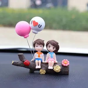 Lovely Cartoon  Decoration,Couple Cute Ornaments,  Dashboard Decorations Girl and Boy Ornament, Interior Cute  Ornaments Suit,Dashboard Figurine Gifts for Automotive