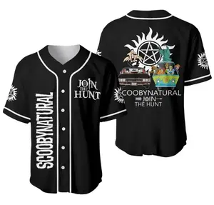 Supernatural Join the Hunt Baseball Jersey, Scoobynatural Crossover Shirt, TV Show Fan Apparel, Unisex Cosplay Jersey