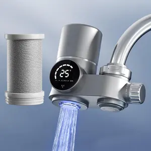 Father's Day Gifts, Faucet Mounted Water Filter, LED Sink Filter with 1 Cartridge, Tap Water Filter for Standard Faucets, Modern Household Kitchen Appliances, Home