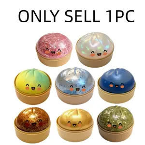 Dumpling Squishy Antistress Fidget Toy Slow Rebound Soft Pinch Baozi Colorful Desk Accessories Gifts Ornament for Adults Kids