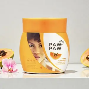 DREAM COSMETICS PAW PAW Papaya Cream 300ml 10.1oz Moisturizing Body & Face Cream with Vitamin C for Radiant Even-Toned Skin