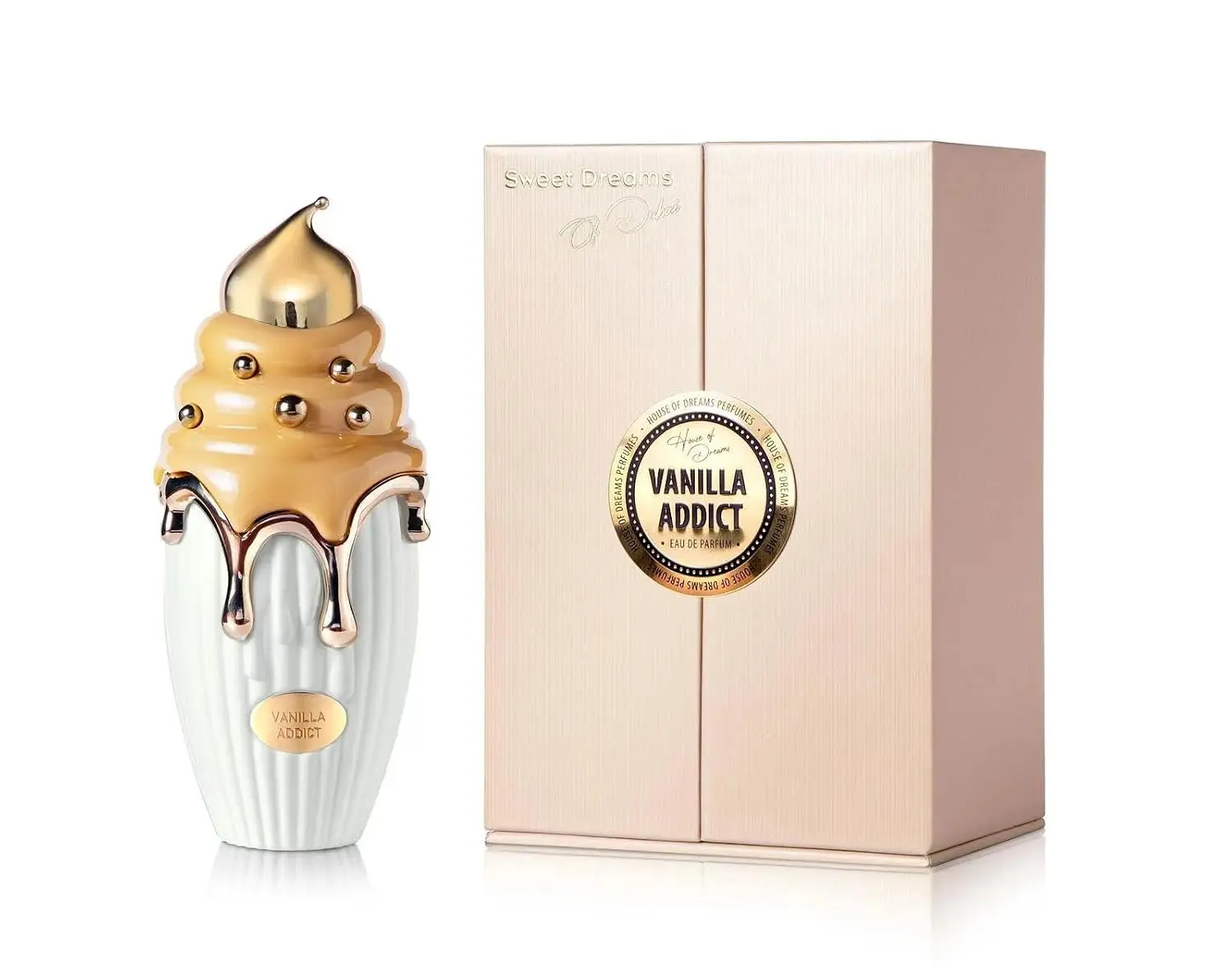 HOUSE OF DREAMS Vanilla Addict Eau de Parfum (100ml) – Long-Lasting Sweet Vanilla Marshmallow Gourmand Perfume, Luxury Whipped Cream Fragrance Spray