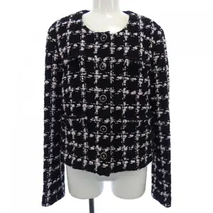 Pre-owned CHANEL Tweed Small Leather Goods LOOK12 Collarless Jacket