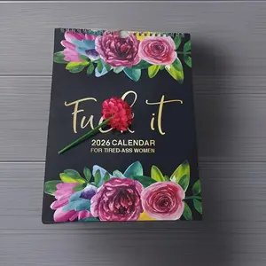 [Floral Wall Calendar] Floral Wall Calendar 2026 | Elegant Pink Roses & Green Leaves | Dry-Wipe Paper | Monthly Planner for Home & Office Decor | Women's Relaxation Planner | Floral Wall Art