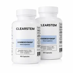 Clearstem Hormonal Acne Supplement with DIM, B5, Turmeric - 90 Capsules for Clear Skin & Hormone Balance by Clearstem Healthcare, Natural Dietary Edible Wellness Supplement