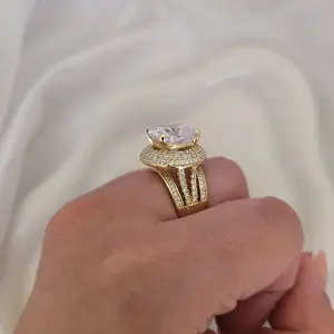 Ring 772 for Women Elegant Gold Plated Design Fashion Jewelry Accessory