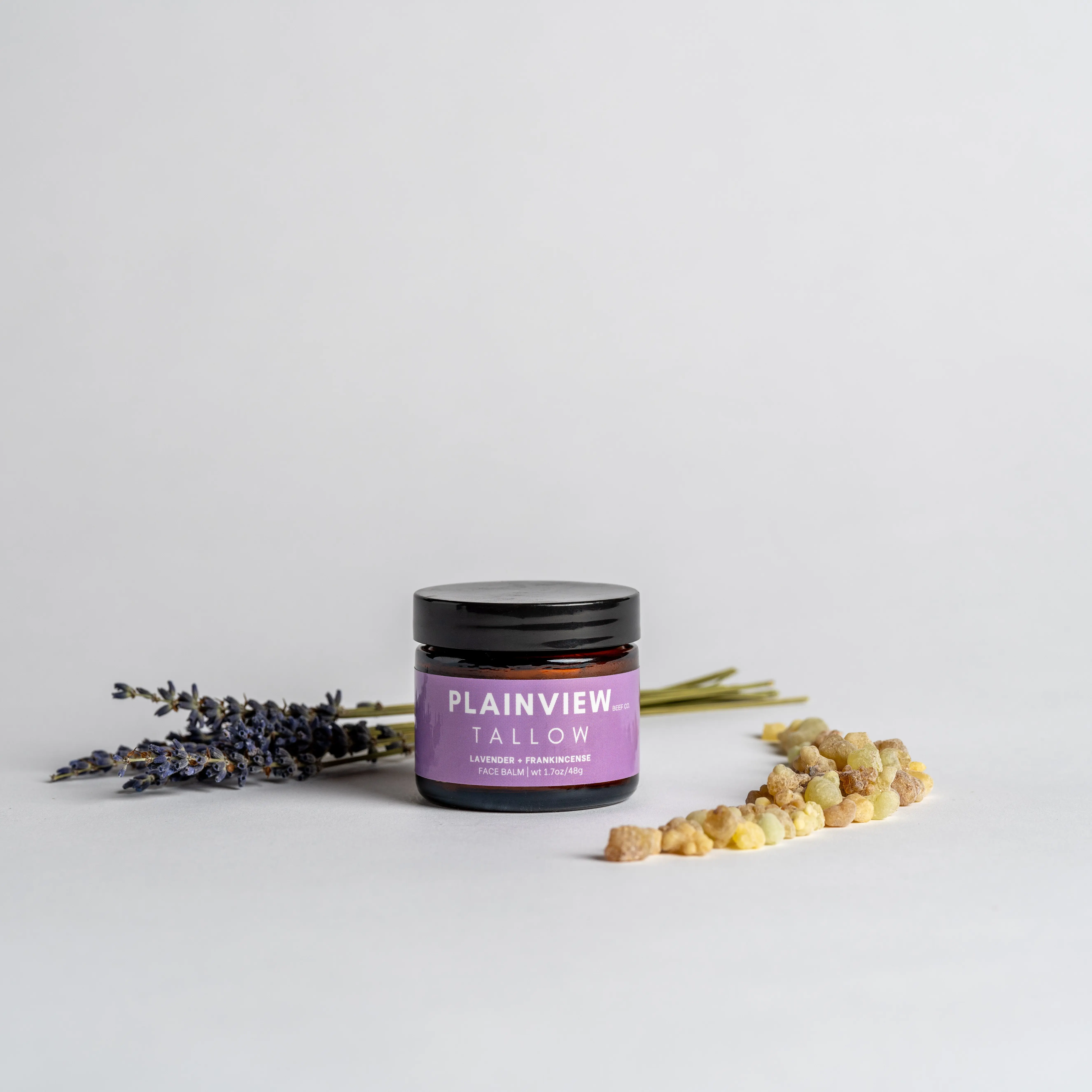 Plainview Tallow Organic Whipped Beef Tallow Face Balm with Lavender & Frankincense 100% Grass Fed Sprout-Finished 2 fl oz Can Help Wound Healing Acne Relief & Pain Relief - Vanilla & Honey Body Care Gentle