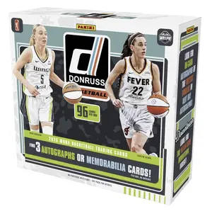 Donruss 2025 WNBA Hobby Box - 96 Cards per Box with 3 Autographs or Memorabilia Cards - Perfect for WNBA Collectors and Fans