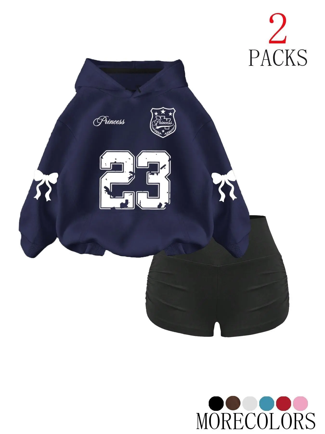 Women's Warm Hoodie Set, Slim Fit Comfortable Bell Bottom Pants, Cow Head Letter Print, Kangaroo Pocket Daily Wear, Casual Fashion Set, Matching Sets