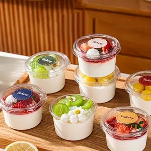 50 dessert cups, very suitable for pudding, cake, jelly, double milk and yogurt. Very suitable for holidays, parties, picnics and daily use.