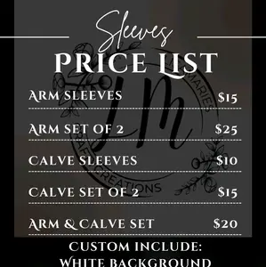 Custom Sport Sleeves for Optimal Comfort and Performance - Arm Sleeves and Calf Sleeves Available in Small, Medium, Large, and XL Sizes