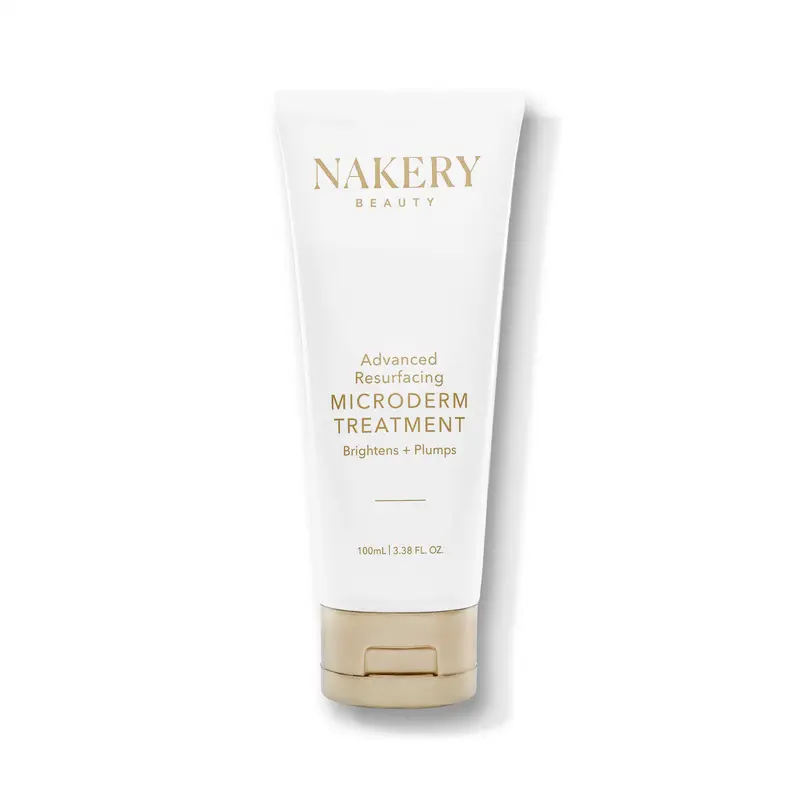 Nakery Beauty Advanced Resurfacing Microdermabrasion Face Scrub - Sensitive Skin Round Exfoliating Scrubs & Peels with Retinol, Vitamin C, Pineapple, Sapphire, Moonstone, Gemstones, Lactic Acid, Citric Acid, Magnesium for Firming, Smoothing, Soft Skin