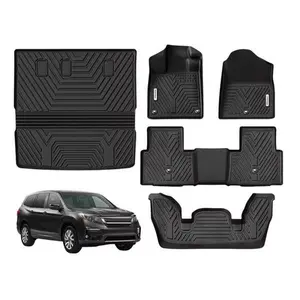 YINTATECH Floor Mats + Trunk Cargo Liner Mats for 2023-2025 Honda Pilot All Weather 3D TPE
