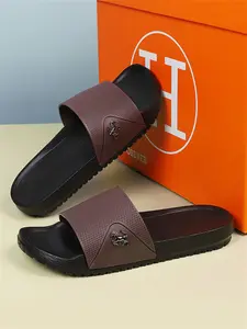 Men's Fashion Sport Slides, Casual Comfortable Breathable Non-Slip Outdoor Slippers, Summer Beach Slippers for Men, Footwear