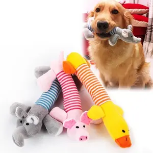 Stuffed Animal Dog Squeaky Toys – Soft Plush Crinkle Chew Toys for Small to Medium Dogs