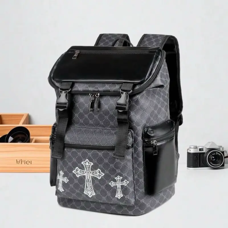 Y2K Streetwear Vintage Cross Backpack
