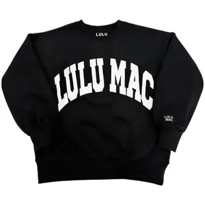 Lulu Mac Sweatshirt Black and White - Logo