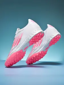 Professional Football Shoes Lightweight Breathable TF Nails Anti-Slip Durable Rubber Sole Training Match Outdoor Grass Soccer Boots