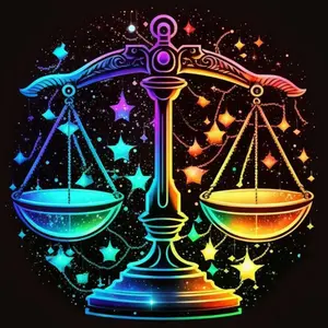 5D DIY Full Drill Round Diamond Painting - Diamond Painting Kit Libra Galaxy. Mosaic Canvas DIY Wall Art, Home Wall Decoration.