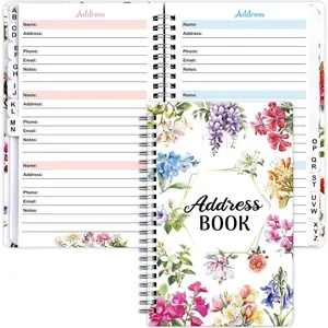 Address Book with Alphabetical Tabs Password Record Book Address Organizer Notebook Journal Christmas Happy Holidays Gifts