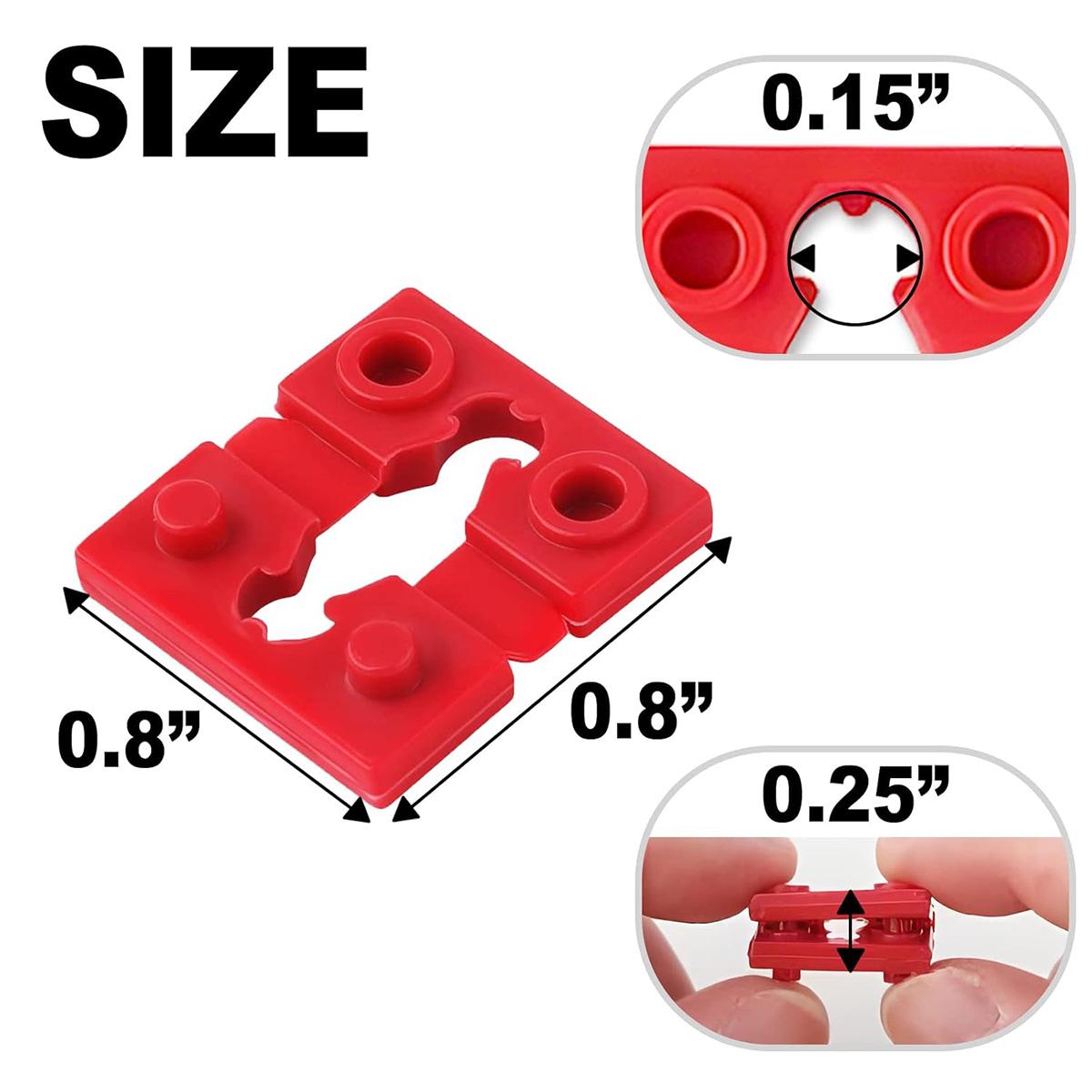 Outlet Spacers for Electrical Boxes - 24/60/120 PCS Stackable 0.8*0.8 Inches Twist-Apart Multiple Strips, Electrical Extenders for Loose Switch & Receptacle Plug Fix