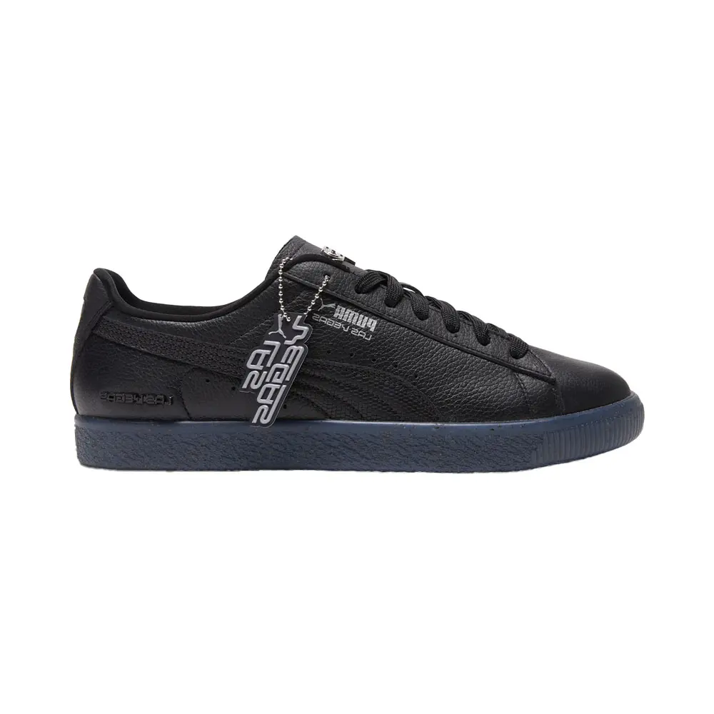PUMA Mens Clyde Club Flagship Lace Up Sneakers Shoes Casual - Black