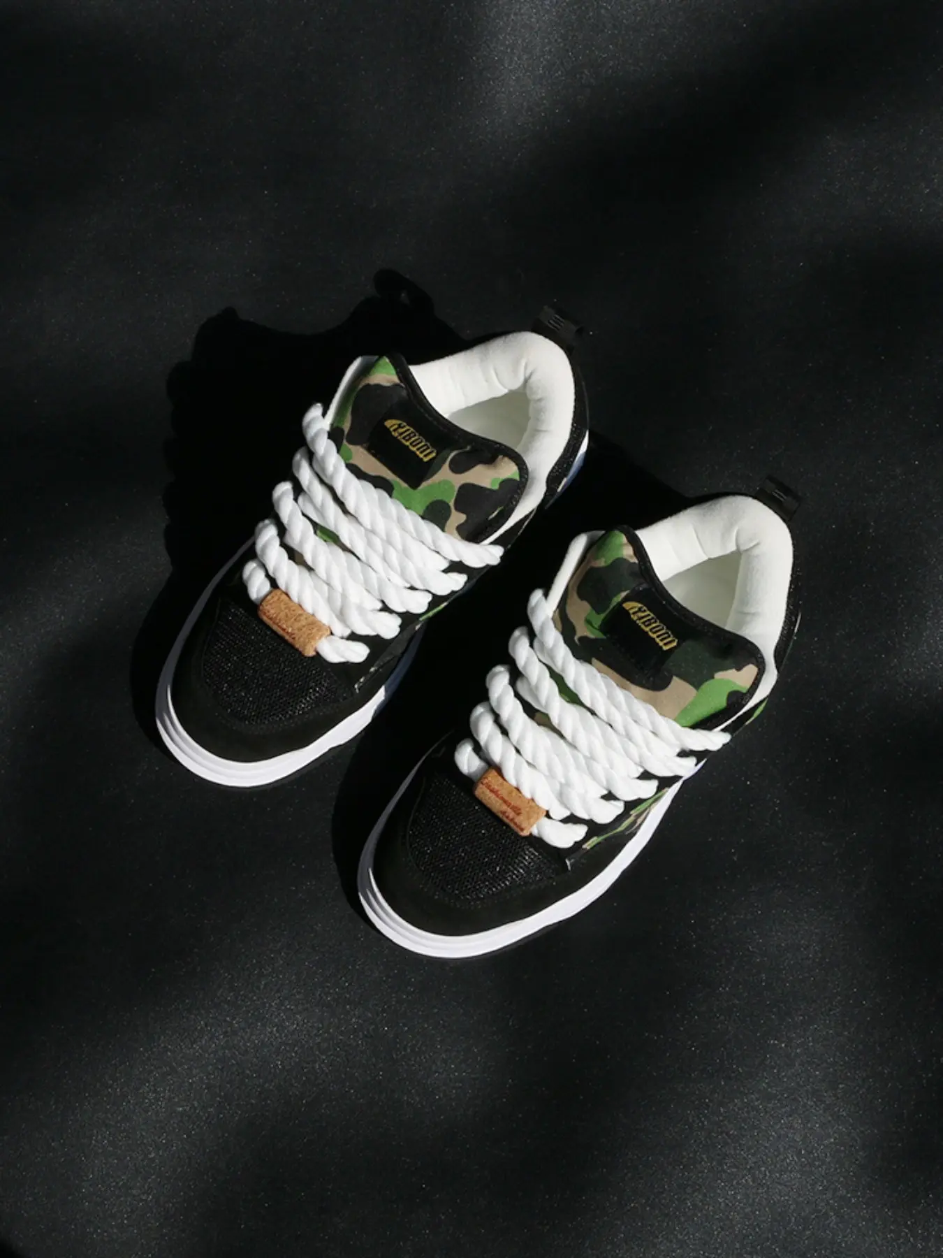 Men's Trendy Canvas Shoes, Anti-Slip Wear-Resistant Rubber, Casual Trainer Footwear, Casual Mid Top Lace-Up Trainer Sneakers, All Seasons, Large Size 50 Print, Casual Walking Trainers