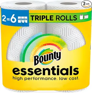 2 Pack Triple Roll Paper Towels – Ultra Absorbent & Strong Kitchen Tissue | Long Lasting Cleaning Rolls, Multi-Purpose Household Use