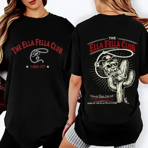 The Ella Fella Club Graphic Tee, Western Country Concert Shirt