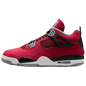 Nike Air Jordan 4 Retro 'Toro Bravo' 2026 Men's Red Suede Limited Edition All Seasons Comfortable Streetwear Sneakers