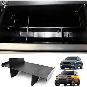 Upgrade Glove Box Dividers Organizer for Ford Bronco Sport 2021-2026/Ford Escape 2020-2026 Accessories,Car Glove Box Organizer Divide Space ABS Storage Cla