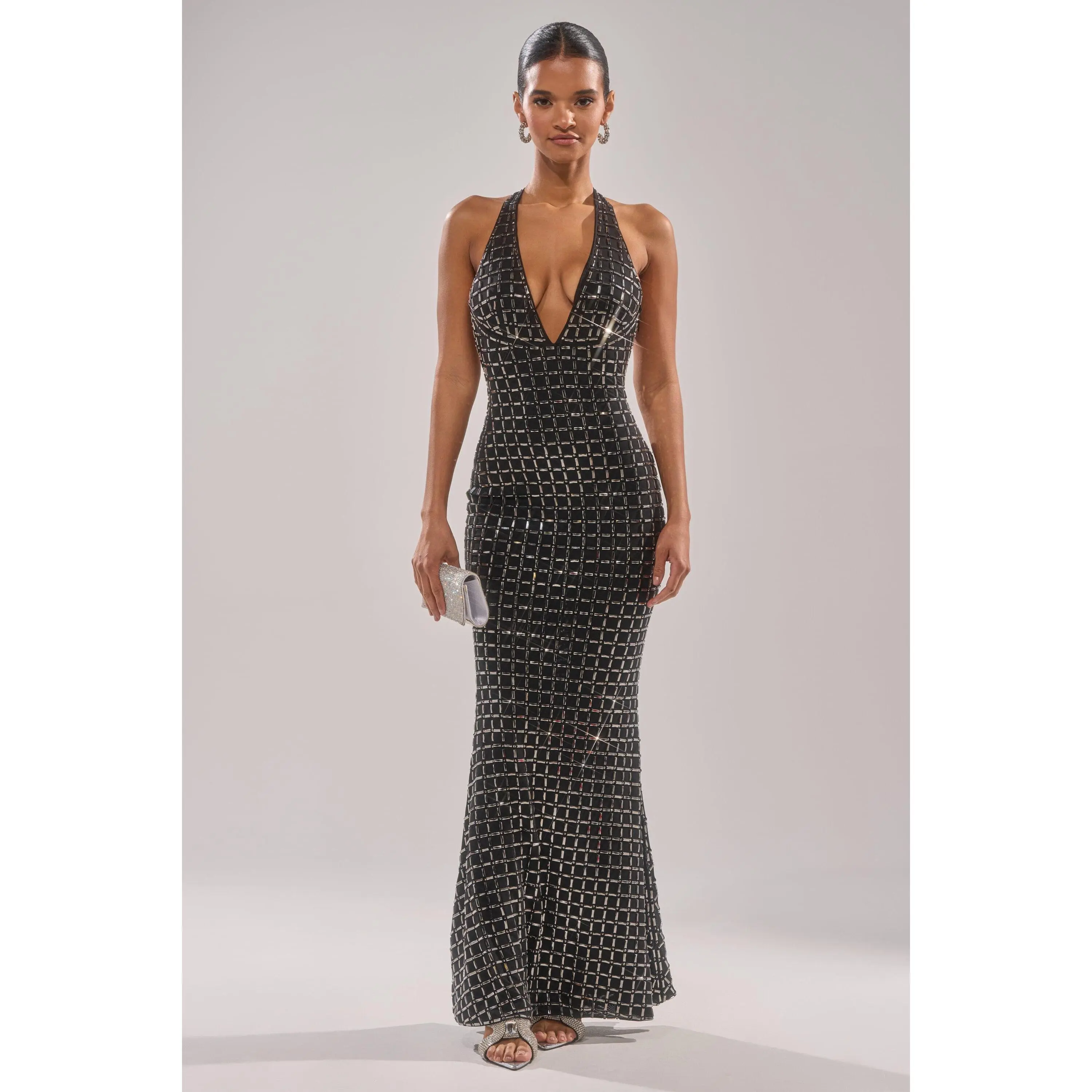 black long sleeve maxi dresses Angela Black Velvet Burnout Long Sleeve Maxi Dress - XS Size - Women's Dresses