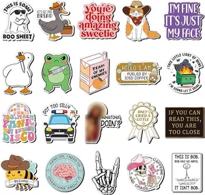20 Pcs Funny Fridge Magnets Reusable Cute Animals and Words Fun Anime Refrigerator Magnets for Office Work Home Car Locker Cabinet Gifts Decorations(Novel Style)