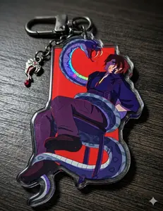 Double Acrylic Standee Keychian, Leon and Viper Gideon