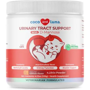 Urinary Tract & Bladder Health Support Powder for Cats, Helps with UTI, Bladder Stones, Incontinence, Suitable for Dogs