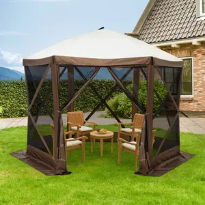 Pop-up gazebo screen tent with mosquito net, outdoor canopy, gazebo tent Frames Design