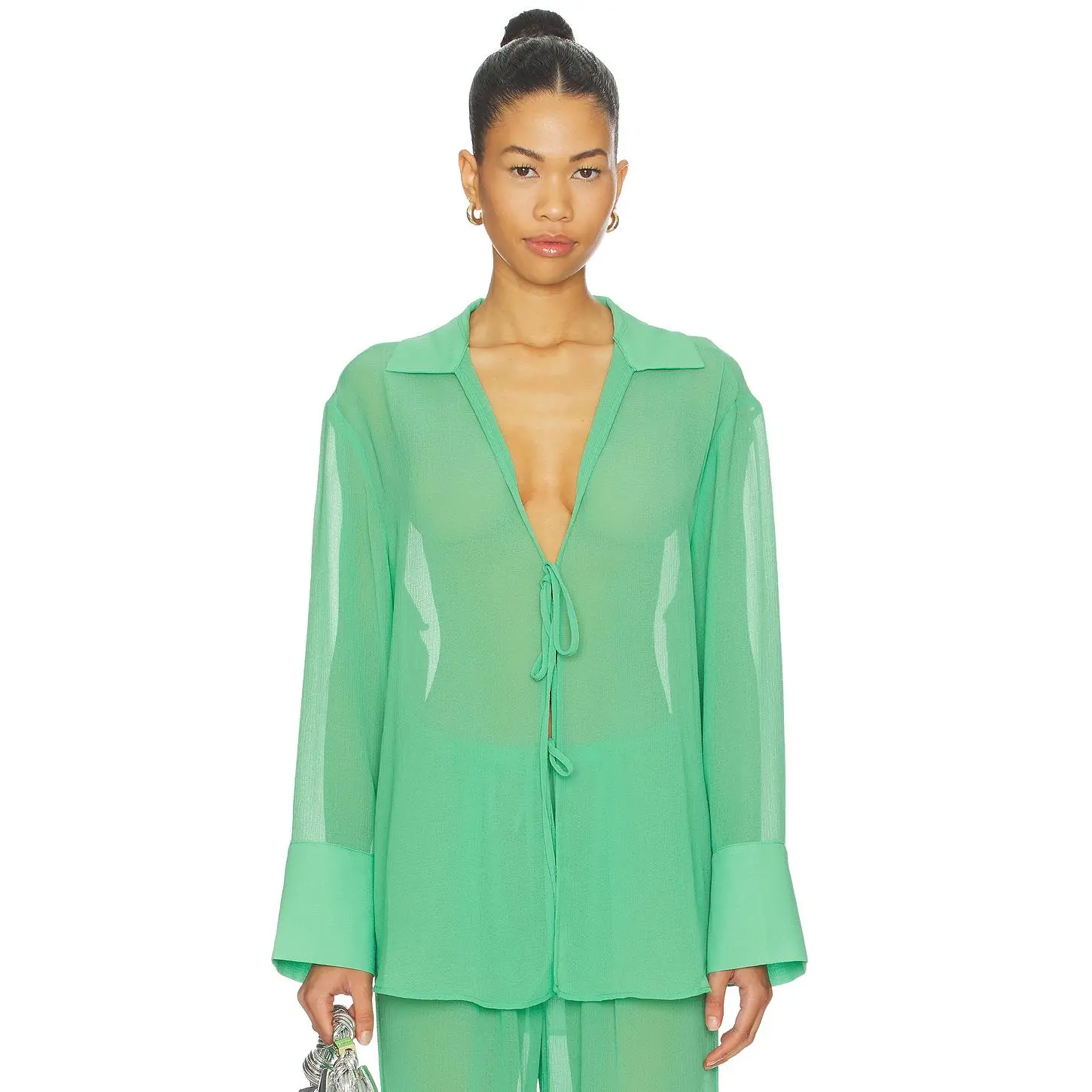 Solid & Striped The Jaclyn Tunic in Turtle Green