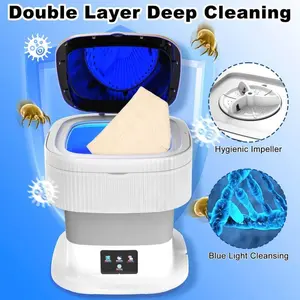 Compact mini washing machine 11.5L portable wash dry combo deep cleaning for underwear socks baby clothes easy to use