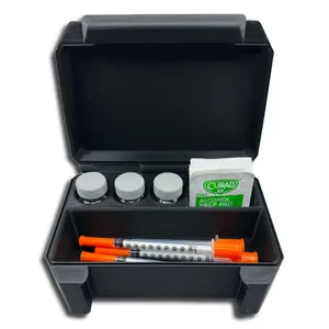 3-Slot 10ml Vial Storage Case | Injection Supply Organizer for Home & Travel