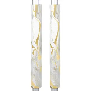 Golden Texture Refrigerator Door Handle Covers Set of 2 Kitchen Appliance Handle Protector for Fridge Microwave Stove Oven Dishwasher